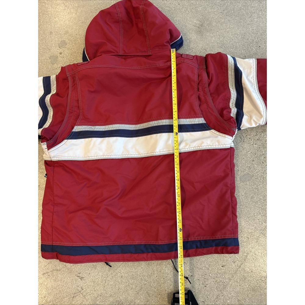 PHENIX Jacket Overalls Set Diaplex Waterproof Technology Size‎ M Red/White Heavy - Picture 14 of 16